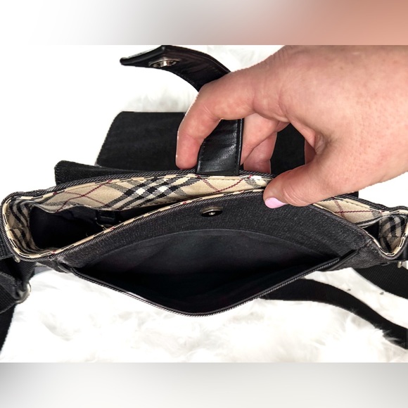 Burberry Nova Check & Denim Crossbody Bag EUC, includes Burberry Dust Bag - Picture 9 of 16